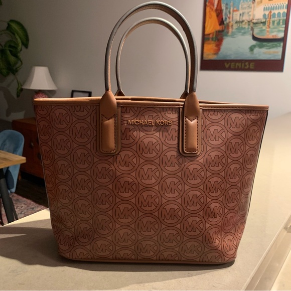 New Michael Kors Jodie Small Jacquard Logo Tote Bag - Picture 1 of 6